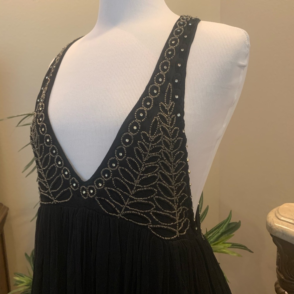LAST ONE NWT $300 Fee People Twilight Mini Dress Black Small S Cocktail Party - Picture 7 of 16